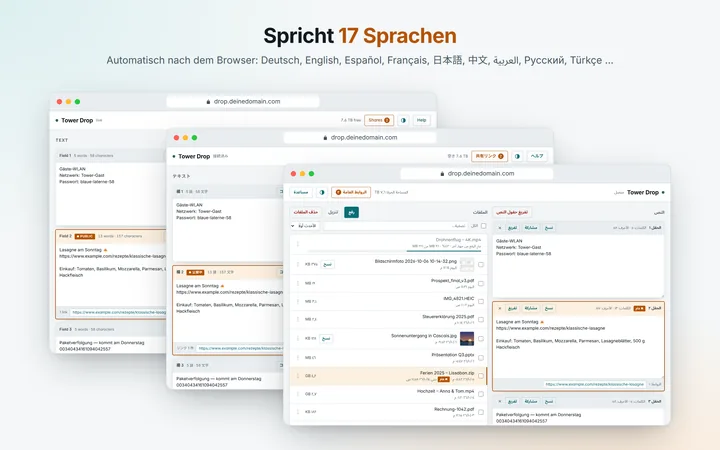 17 Sprachen
